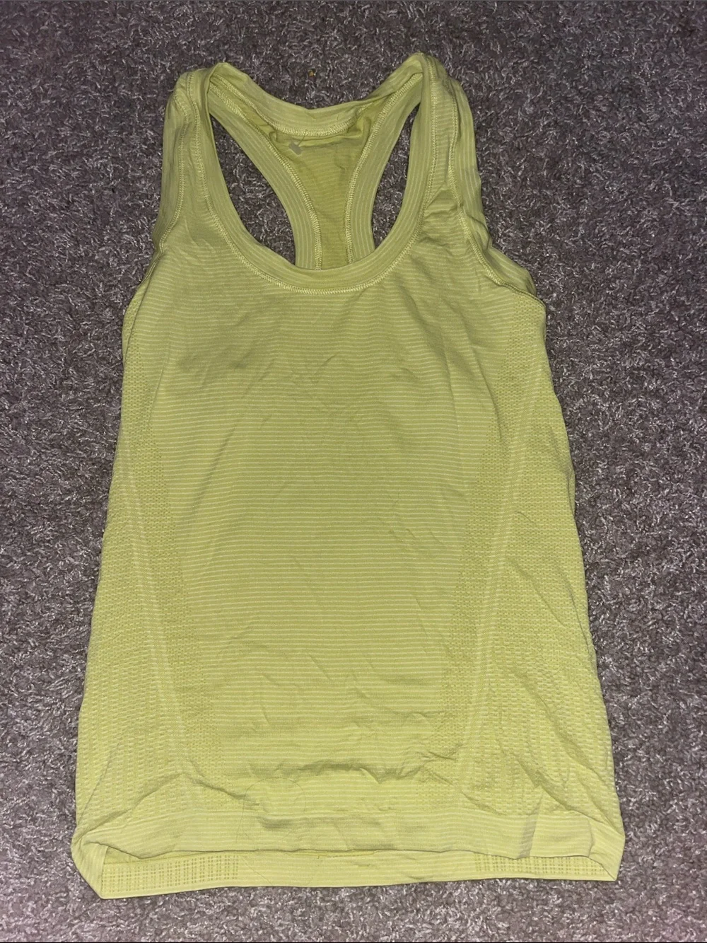 lululemon athletica Yellow Racerback Tank